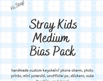 MEDIUM Stray Kids Bias Pack Handmade Custom Keychain / Phone Charm/ Kpop Goodie Bag/ Stationery/ Beaded Keychain / LoveStayTreasures