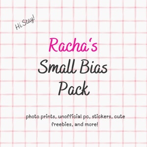 RACHA / SMALL Bias Pack / Handmade Custom Keychain / Phone Charm/ Kpop Goodie Bag/ Stationery/ Beaded Keychain / LoveStayTreasures