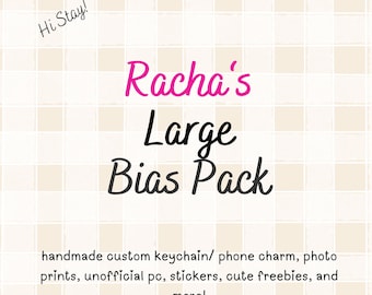 Stray Kids RACHA Large Bias Pack Handmade Custom Keychain / Phone Charm/ Kpop Goodie Bag/ Stationery/ Beaded Keychain / LoveStayTreasures