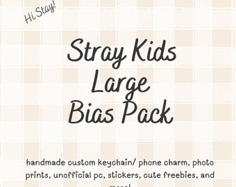 Paquete grande Stay Fandom Kpop Bias / Llavero de cuentas Kpop personalizado / Colgante para teléfono / Bolsa de regalos Kpop / Papelería / LoveStayTreasures