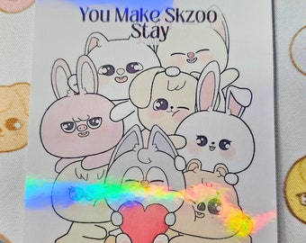 Naklejka z postaciami grupy Kpop OT8 / Naklejka Kpop / Laminowana naklejka / LoveStayTreasures Ręcznie robione