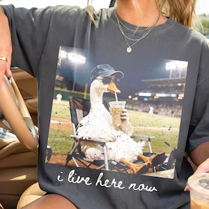 Jag bor här nu Goose Ballfield png, basebollmamma-stil png, softboll-png, basebolltröja för resor och turneringsdesign för softboll, bollmamma png
