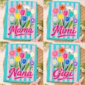 Striped Neon Mama Wildflowers Coquette Bow Png Bundle, Trendy Floral Mama Png, Mimi Gigi Nana Floral Png, Cottagecore Mama Png,Brushstroke