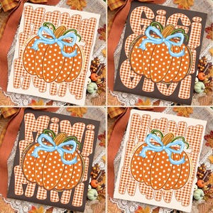 Zestaw Retro Mama Pumpkin PNG, Modny jesienny wzór koszulki Mama w kratkę, Kropki dyniowe PNG, Dynia korzenna PNG, Jesienna kokietka w kształcie kokietki PNG