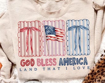 Coquette God Bless America Png, Coquette Fourth of July PNG, American Flag Png, America Stars Stripes png, Patriotic png, Memorial Day Png