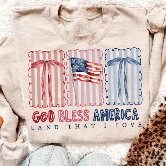 Coquette God Bless America Png, Coquette Fourth of July PNG, American Flag Png, America Stars Stripes png, Patriotic png, Memorial Day Png