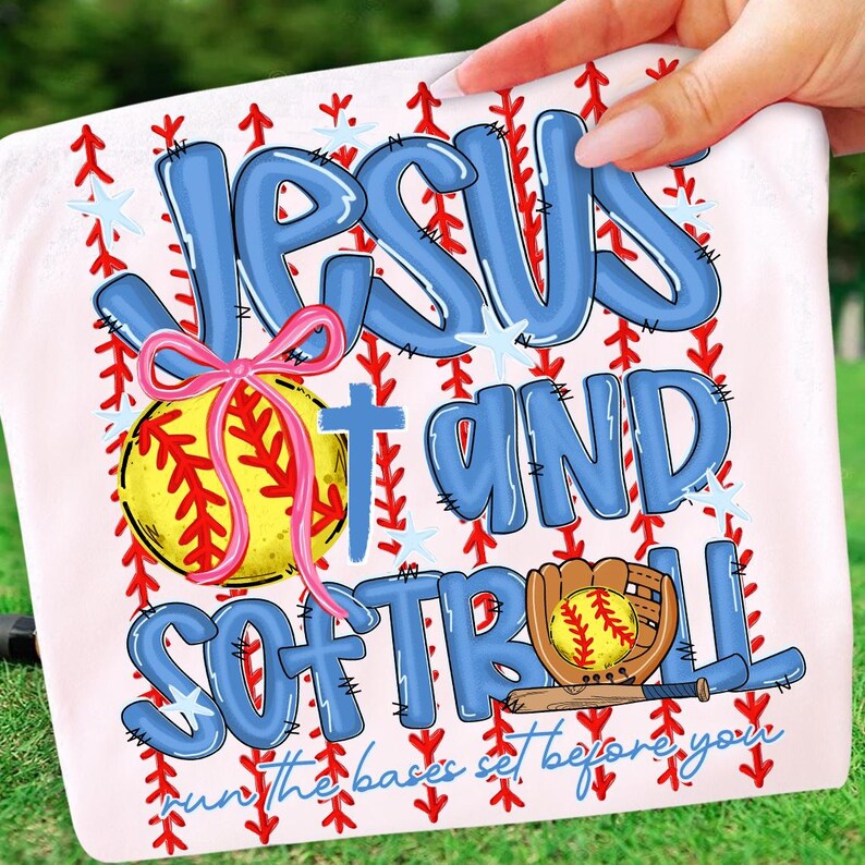 Preppy Softball PNG, Jesus and Softball PNG, Home Run Png, Swing Batter ...