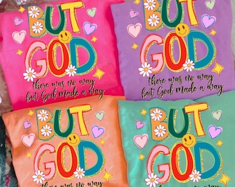 Preppy But God Glitter Doodle PNG, Faith Floral Religious PNG, Trendy Png, Neon Smiley Png, Millennial Png,  Hand Lettered Png, Sublimation