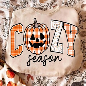 Cozy Season Embroidery png, Floral Pumpkin Patchwork png, Fall png, Fall Coquette png, Fall Girly png, Autumn png, Cozy Season