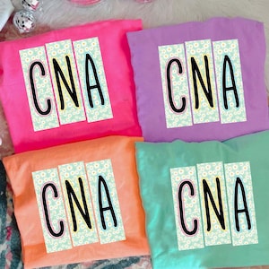 Preppy CNA Nurse Floral Coquette Png, Cna Nurse Floral Png, Everyday Png, Preppy Nurse Design, Neon Sublimation Daisy Floral Girly Png