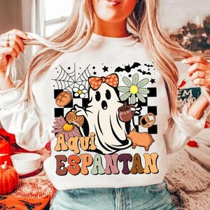 Aqui Espantan Png, Mexicain Halloween Png, Espagnol Halloween Png, Fantôme Png Mexicain, Latina Spooky, Spooky Conchas Png, Regalos Es Espanol