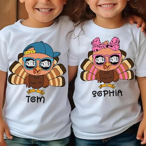 Coolest Turkey PNG, Girl Turkey Png, Baby Turkey Png, Thanksgiving Toddler Png, Boy Girl Thanksgiving Kids Png,Turkey In Hat Sublimation