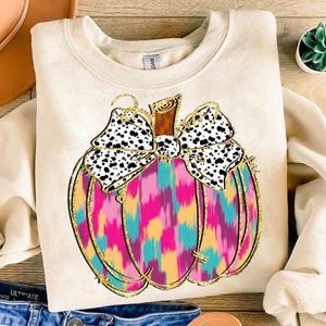 Colorful Coquette Gold Glitter Pumpkin Png, Girly Fall Pumpkin Design, Fall Pumpkin Coquette Bow Png, Dalmatian Dots Bow Fall, brushstroke