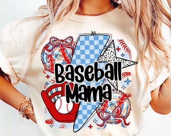 Baseball Mama Coquette Png, Brushstroke Baseball Coquette Bow Png, Tis the Season Png, Baseball Mom Png, Retro Checkered Baseball