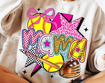 Glitter Softball Mama Coquette Png, Brushstroke Softball Coquette Png, Softball Game Day Png, Softball Bow Png, Leopard, Softball Mom Png