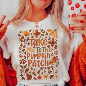 Take Me To The Pumpkin Patch Png, Autumn Pumpkin Png, Pumpkin Spice Png, Cozy Season Png, Girly Fall Coquette Png, Floral Fall, Digital File