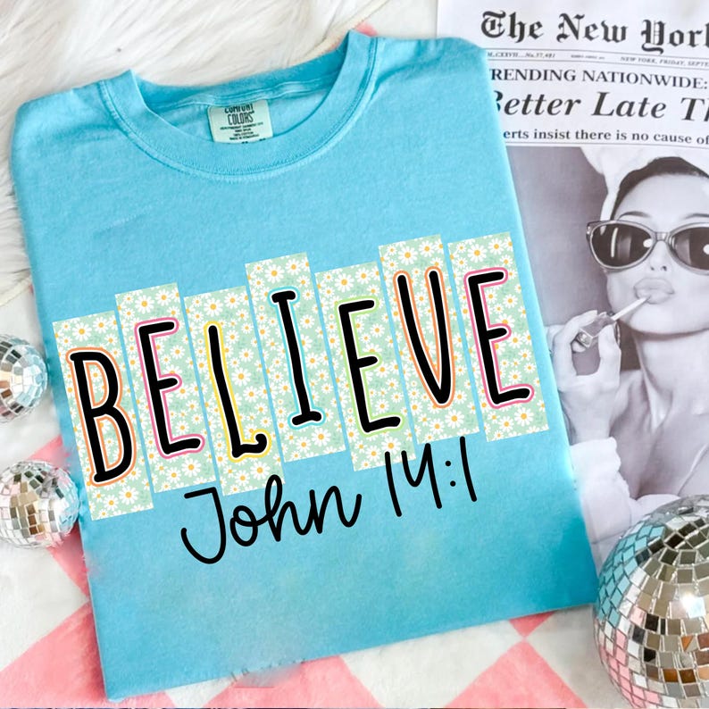 Preppy Retro Daisy Floral Bible Bundle Png, Grace Joy Pray Believe ...