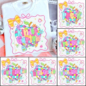 Back to School Bundle PNG, Preppy Teacher First Day of School Shirt Design, Girly Coquette Sublimation, Pink Bow Pre-k 1st/2nd/3rd/4th Grade