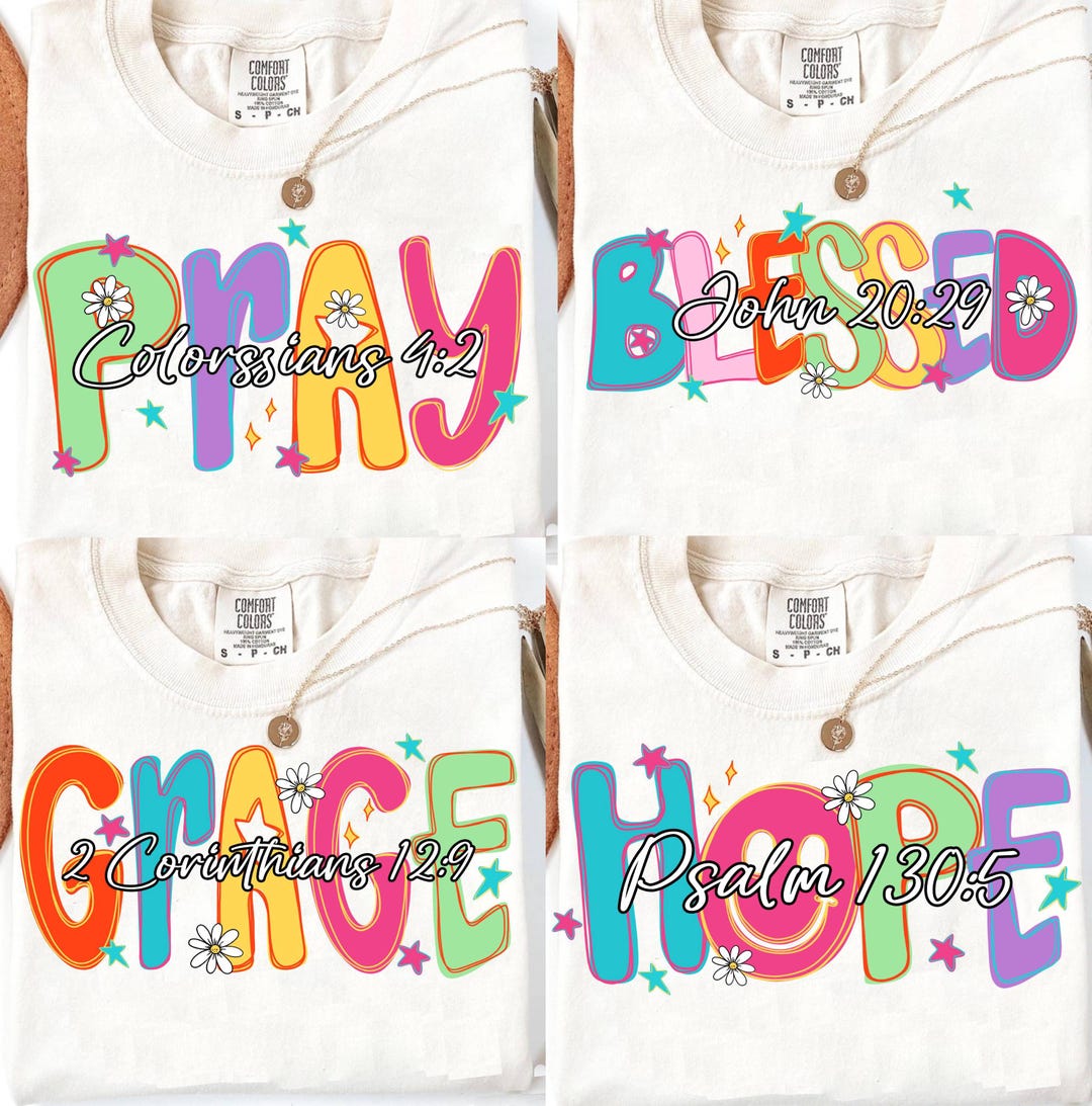 Preppy Bible Bundle Png, Pray Hope Blessed Design, Jesus Png, Jesus ...