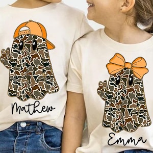 Boy/ Girl Camo Ghost Gold Glitter Png, Preppy Ghost png, Coquette Fall Pumpkin Png, Camo Halloween Png, Kid Halloween Png, Pumpkin Spice Png