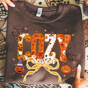 Cozy Season Halloween png, Floral Pumpkin png, Fall Vibes png, Lace Fall Coquette png, Fall Girly png, Autumn png, Cozy Season Png