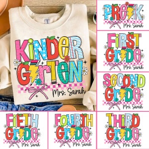 Paquete de regreso a la escuela de coqueta retro, jardín de infantes, primer día de clases png, maestro PNG, diseño de primer/segundo/tercer grado, paquete escolar png