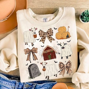 Bull Sheet Coquette PNG, Wester Halloween Png, Ghost Cows Png, Funny Cow Png, Fall Png, Cow Lover Png, Spooky Season Png, Sublimation