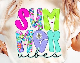 Adrette Sommer Vibes Png, Retro Blumen Sommer Png, Sommer Helle Farbe Neon Png, Hallo Sommer Png, Girly Sommer Png, Strand Png, Ästhetik