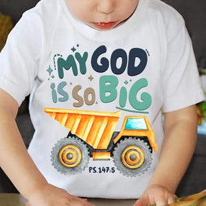 My God is So Big png, Christian png, Toddler png, Kids Easter png, Kids Church Sublimation, Retro Kids Easter Colorful Religious Png