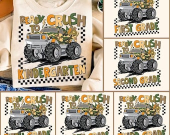 Retro Back to School Bundle, Kindergarten, First Day Of School, School Png, Retro PNG, First/Second/Third Grade Design, School Bundle Png