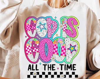 Preppy Pink God is Good All The Time png, christelijke vrouwen png, christelijke vrouwen png, Jezus geruit, luipaard png