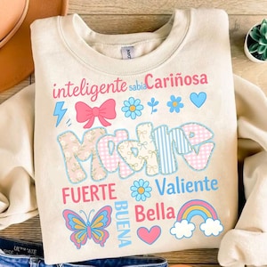 Dia das Mães em Espanhol PNG, Design de Preppy Mama em PNG para Download, Sublimação de Madre em PNG Retro, Presente para Mãe em PNG, Retro Mama em PNG, Dia das Mães em PNG