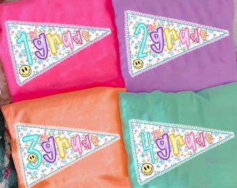 Preppy School PNG, rentrée des classes classe Bundle PNG, professeur PNG, fanion de professeur d'esprit d'école Png, Coquette grandmillenial Bow Png, coloré
