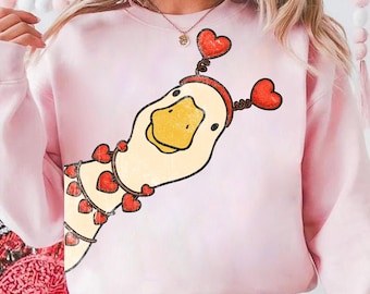 Retro Valentinstag Gans Png, lustige Valentinstag Gans PNG, rosa kokette Valentinstag Shirt Design, Sublimation, XoXo Be Mine Png, süße Gans Png