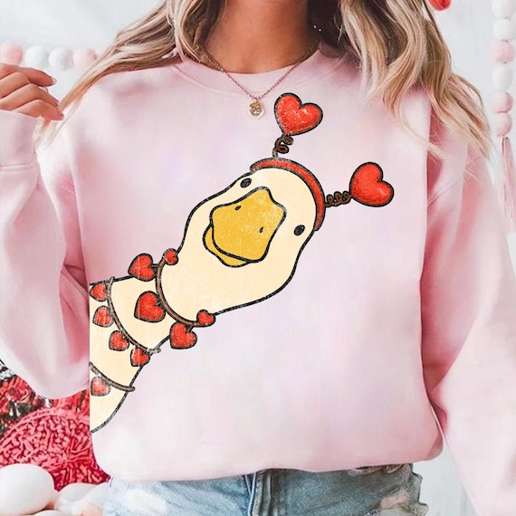 Retro Valentine Goose Png, Funny Valentine Goose PNG, Pink Coquette Valentine Shirt Design, Sublimation, XoXo Be Mine Png, Cute Goose Png