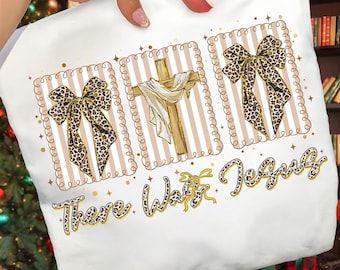 Il y avait Jésus léopard Coquette PNG en sublimation, source d'inspiration Png, verset biblique basé sur la foi, fichier numérique religieux religion Dieu