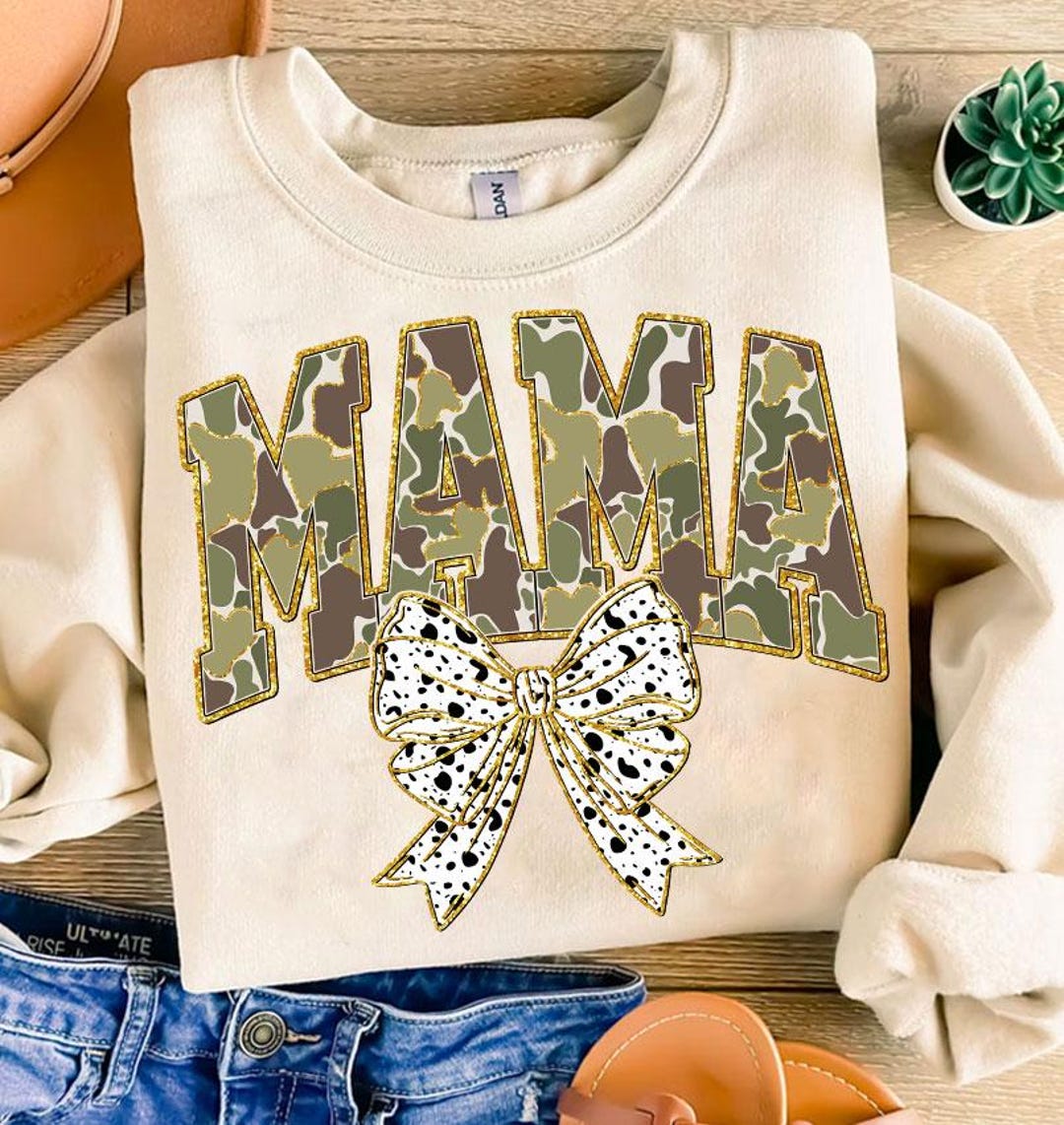 Mama Camo Coquette Bow PNG, Old School Camo Png, Girls Camo Bow Png ...