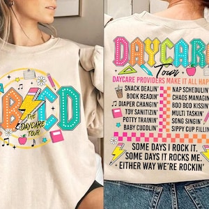 Retro Daycare shirt Png, Daycare Tour Png, Daycare Staff Crew, Childcare Provider Png, Cute Daycare Worker Gift,Funny Toddler Teacher Design