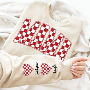 Mama Checkered Valentine Png, Valentine Heart Png, Custom Valentine Png, Mama Valentines Png, Valentine&#39;s Day Png, Retro Valentine Png