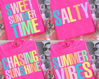 Sunshine Png, Beach Life Bundle PNG, Sweet Summer Time PNG, Neon Trendy Summer Vibes, Distressed Beach PNG, Lake Pool River Png, SaltyPng