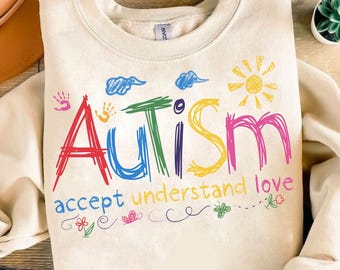 Autism Accept Understand Love Png, Autism Png, Autism Puzzle Png, Sublimation Designs, Autism Awareness Png, Autism Png, Special Education