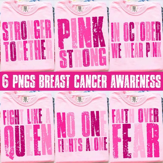 Retro Breast cancer awareness bundle png, We wear pink png, Fight like a queen png, breast cancer awareness png, popular, Sublimation,