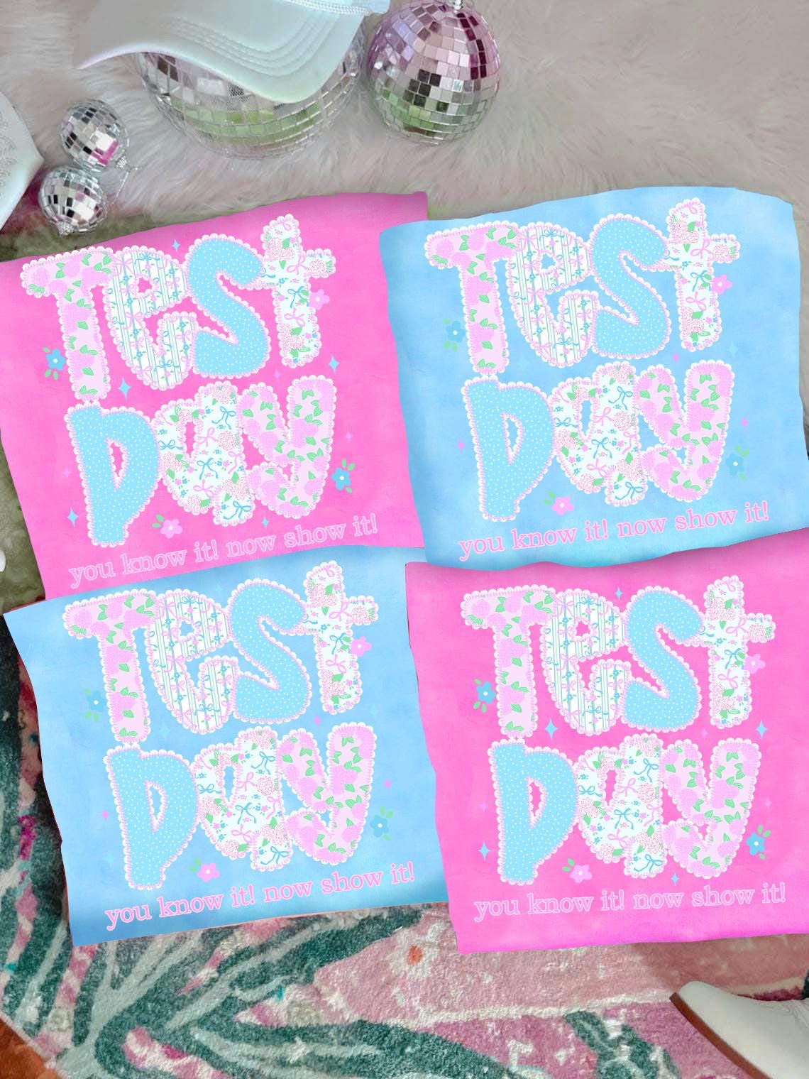Preppy Test Preppy Test Day Floral Coquette Bow PNG, You Know It Now Show It PNG ...