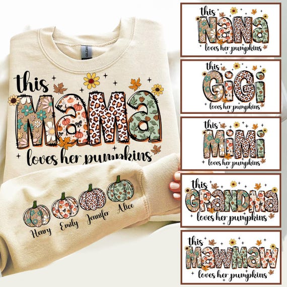This Mama Loves Her Pumpkins Png, Fall Mama Png, Fall Pumpkin Png, Pumpkin Season Png, Autumn Mama Png, Sublimation, Thankful Mama Png