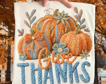 Latch Hook Yarn Crochet Give Thanks Png, Boho Fall Pumpkin Coquette Png, Thankful Png, Fall Bow Png, Preppy Thanksgiving Png, Faux Yarn Png