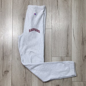 Vintage 90s Champion Harvard Sweatpants Made in USA Unisex Men s Small Grey Essential Streetwear Joggers Embroidered Logo Reverse Weave Etsy