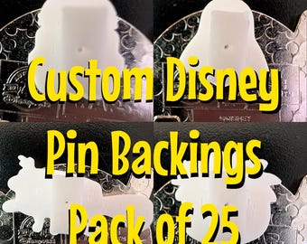 Custom Pin Backings For Disney Trading Pins - Pack of 25