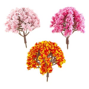 Dollhouse Miniature Trees - set of 3