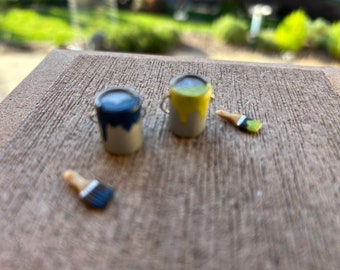 Melody Jane Miniatur-Dose Mit Farbe & Pinsel – Perfekt Für Puppenhaus-Bastler Im Maßstab 1:12