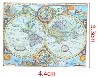 Miniature World Map - your choice type